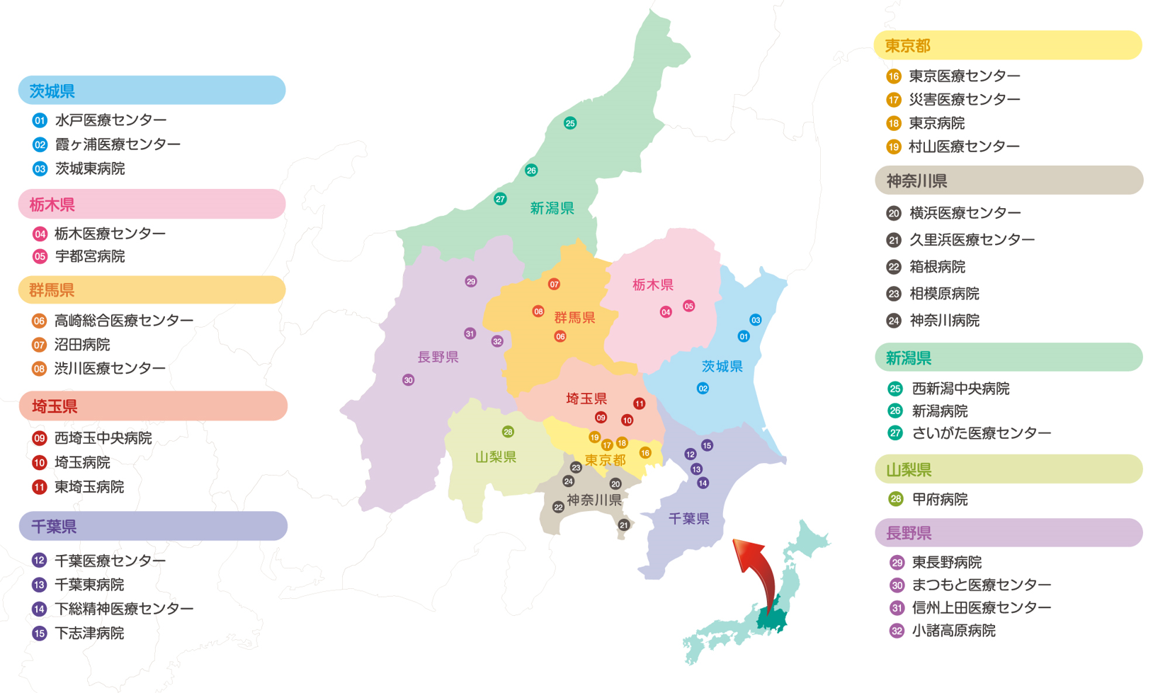 関東信越グループ地図
